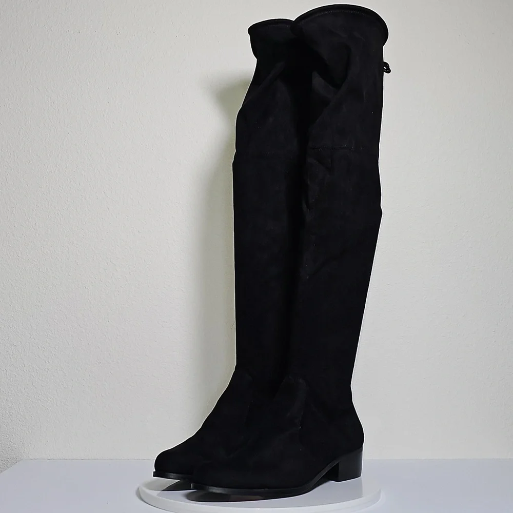 NWT Charles by Charles David Gammon Over The Knee Microsuede Boots Black Size 8